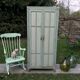Armoire parisienne verte à panneaux vintage 1940/1950