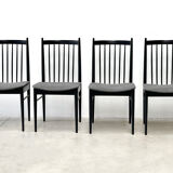 Set of four dining chairs
