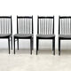 Ensemble de quatre chaises de salle à manger