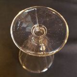 6 old bistro glasses