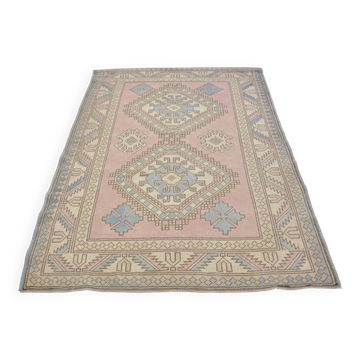 Tapis floral antique Oushak sku 2286