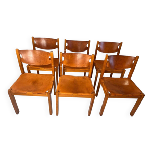 Chaises vintage en orme