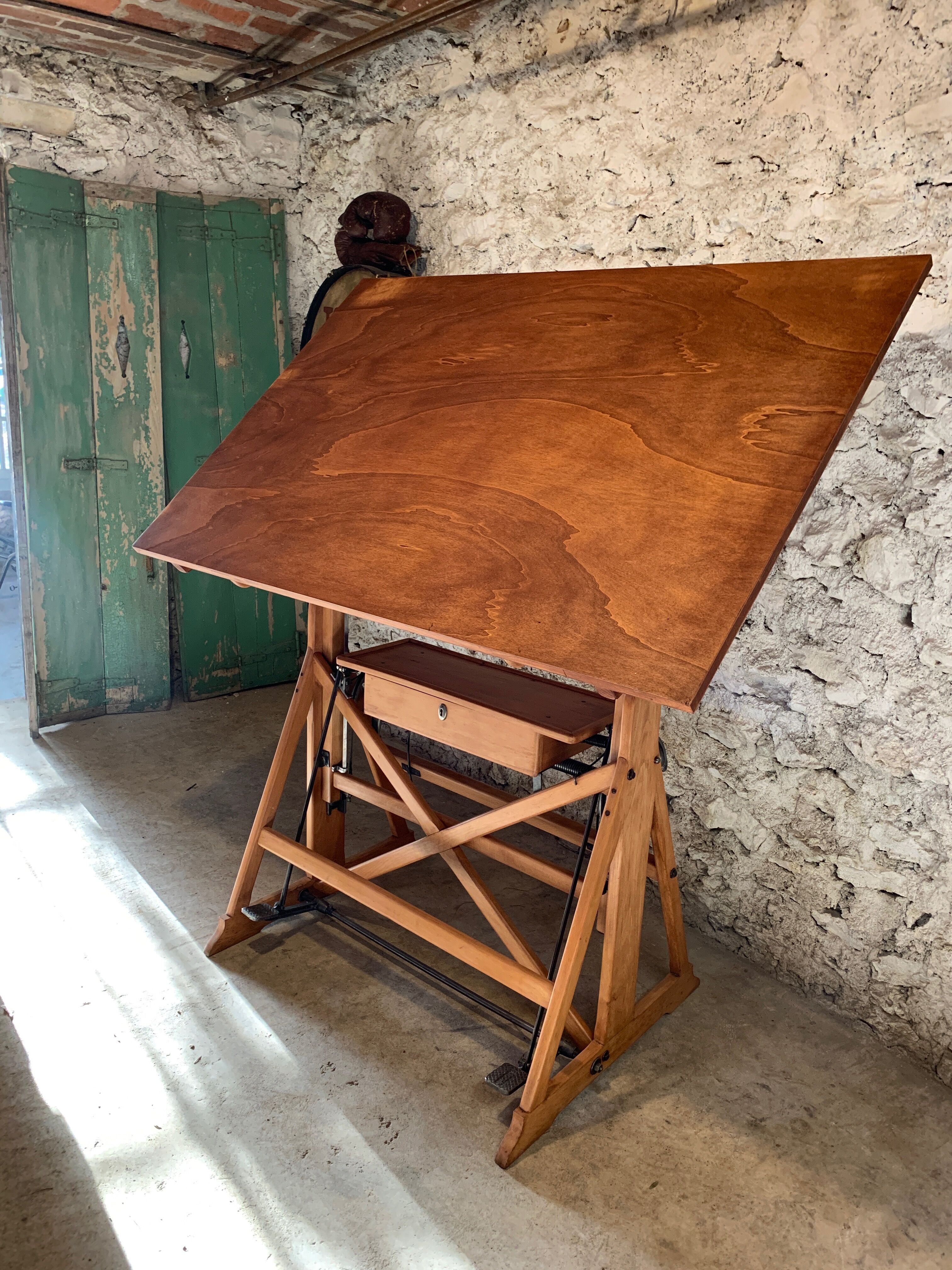 Drawing table of italian architect Sacchi circa 1930
