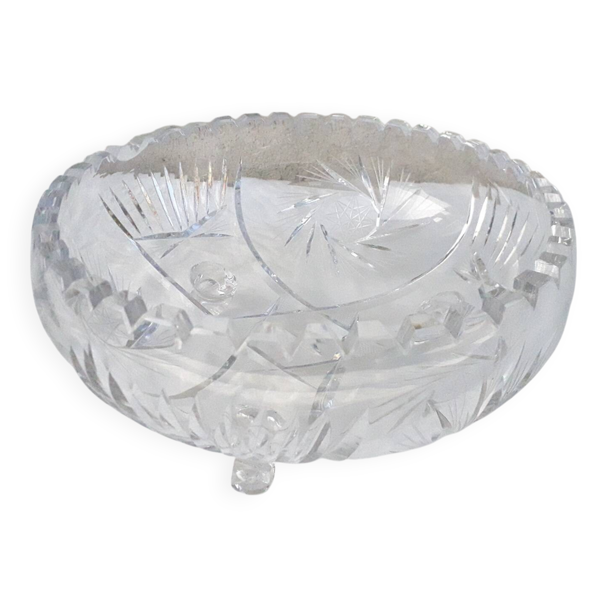 Crystal salad bowl