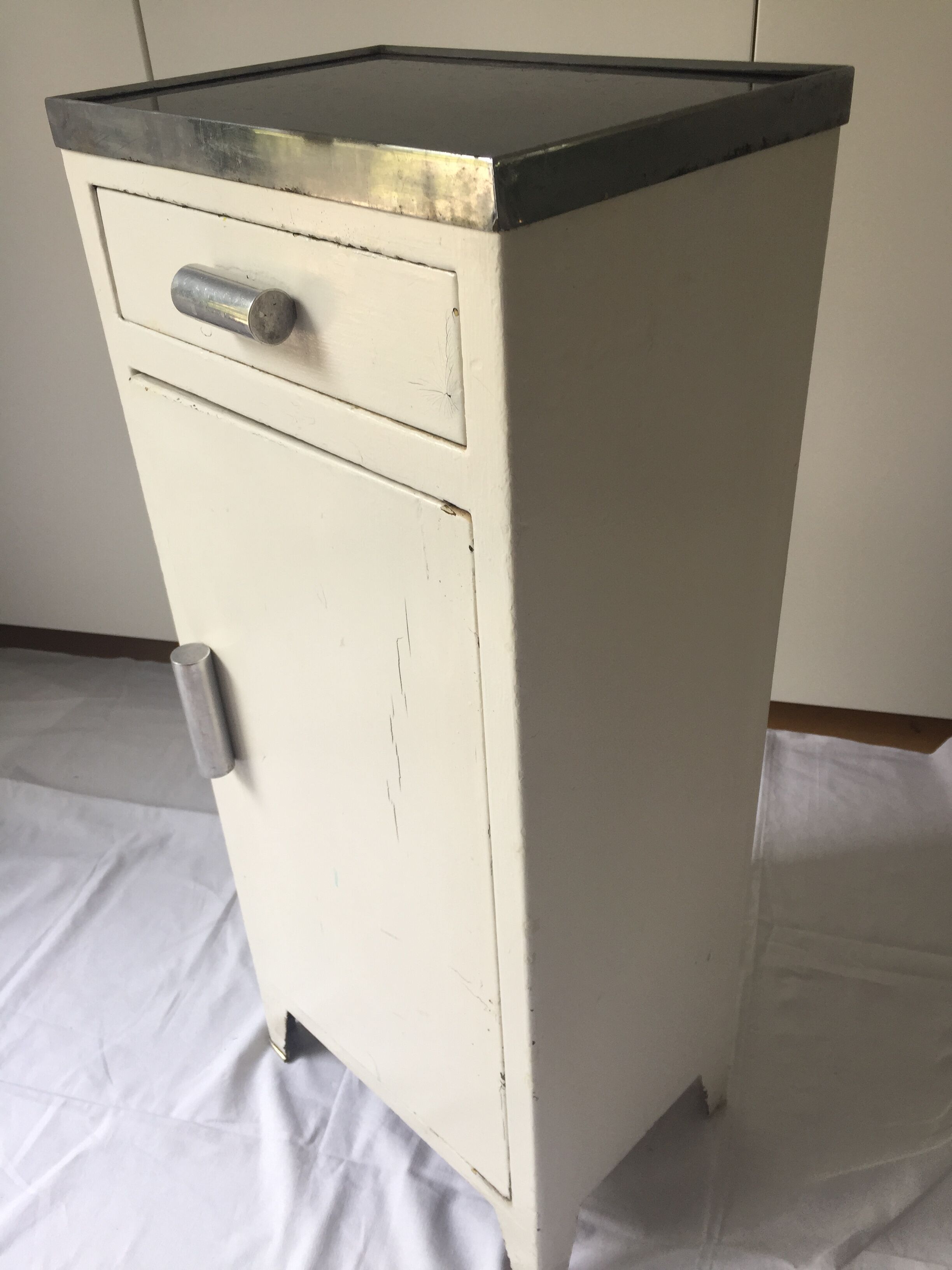 White metal furniture