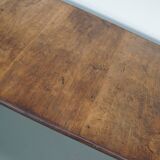 Large Oval Dutch Rustic Farmhouse Teak Dining Table