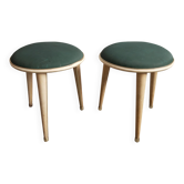 Paire de tabourets Mid Century Modern par Umberto Mascagni années 1950