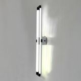 Double white neon wall light by Gian N. Gigante for Zerbetto, 1980