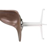 Charles & Ray Eames "La Fonda" Brown Fiberglass Chairs For Herman Miller