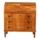 Vintage Scandinavian elm secretary, 1950s