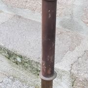 1950s floor lamp in brass with double gold and bronze patina