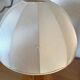 Pair Danish Modern Mid Century Pine Wood Cocoon Bedside Lamps