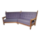 Canapé Guillerme et Chambron en chêne 1960