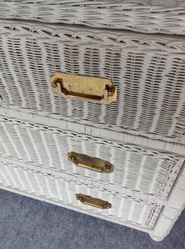 Rattan chest of drawers