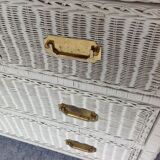 Rattan chest of drawers