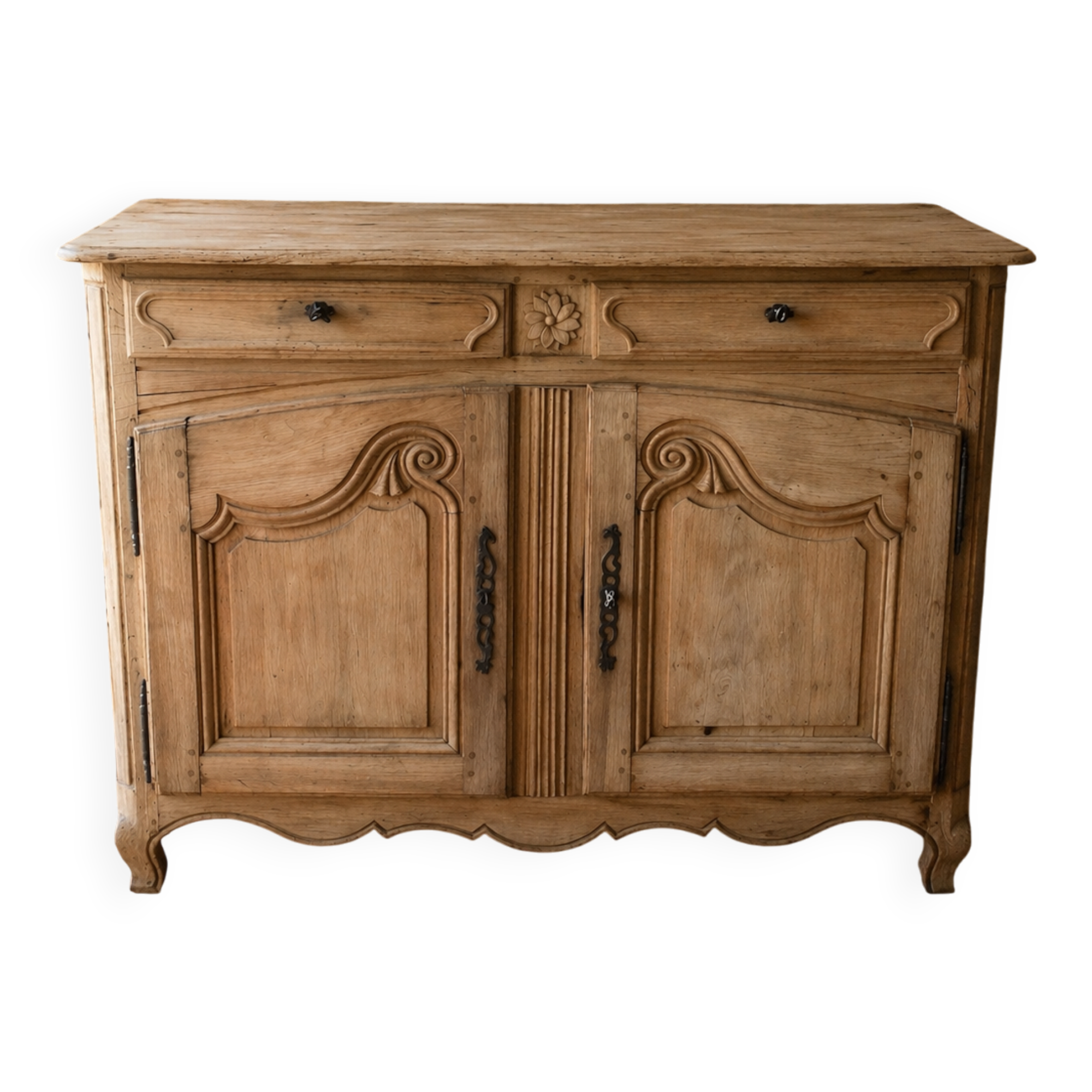 19th-century oak sideboard
