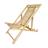 Vintage bamboo deckchair