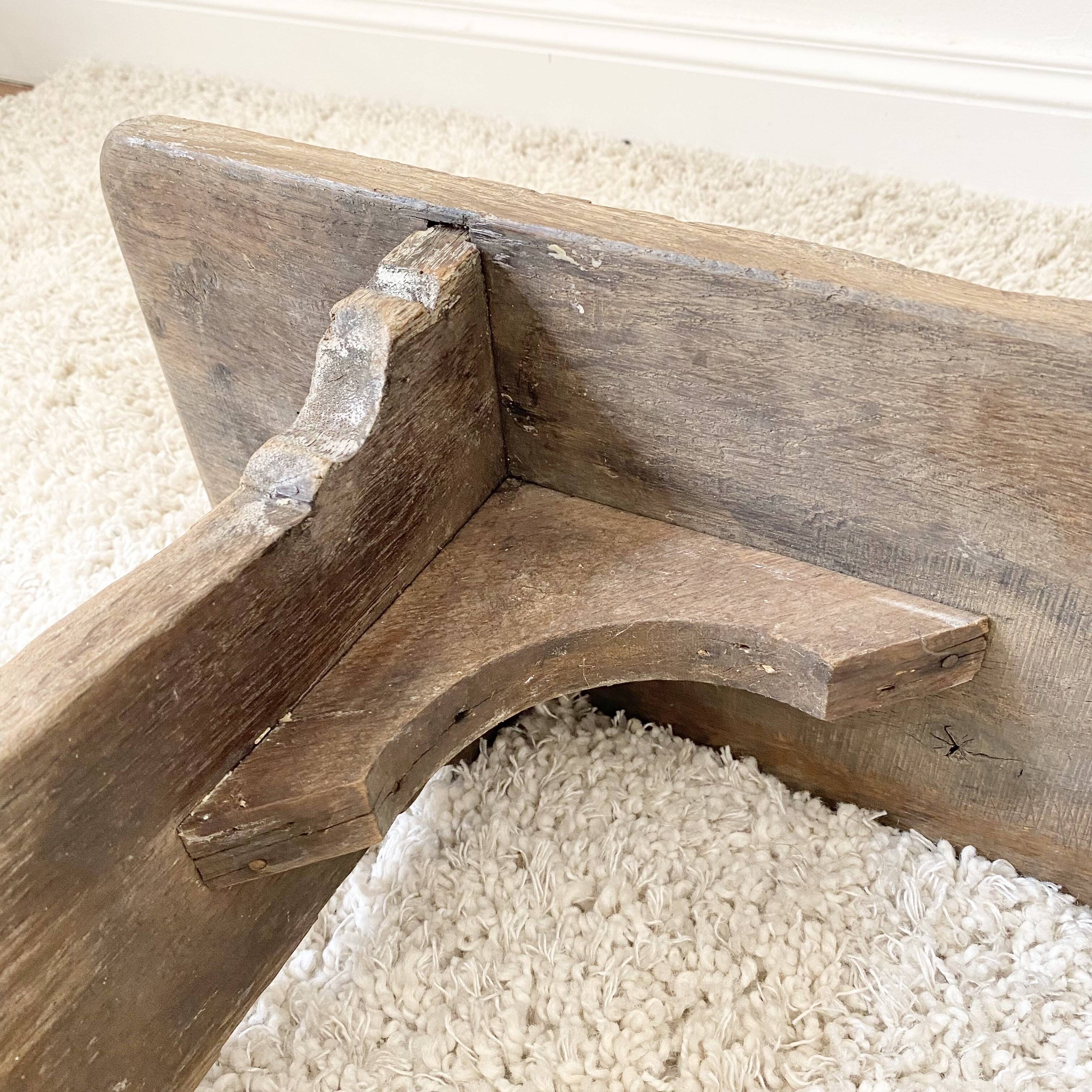 Brutalist farm bench