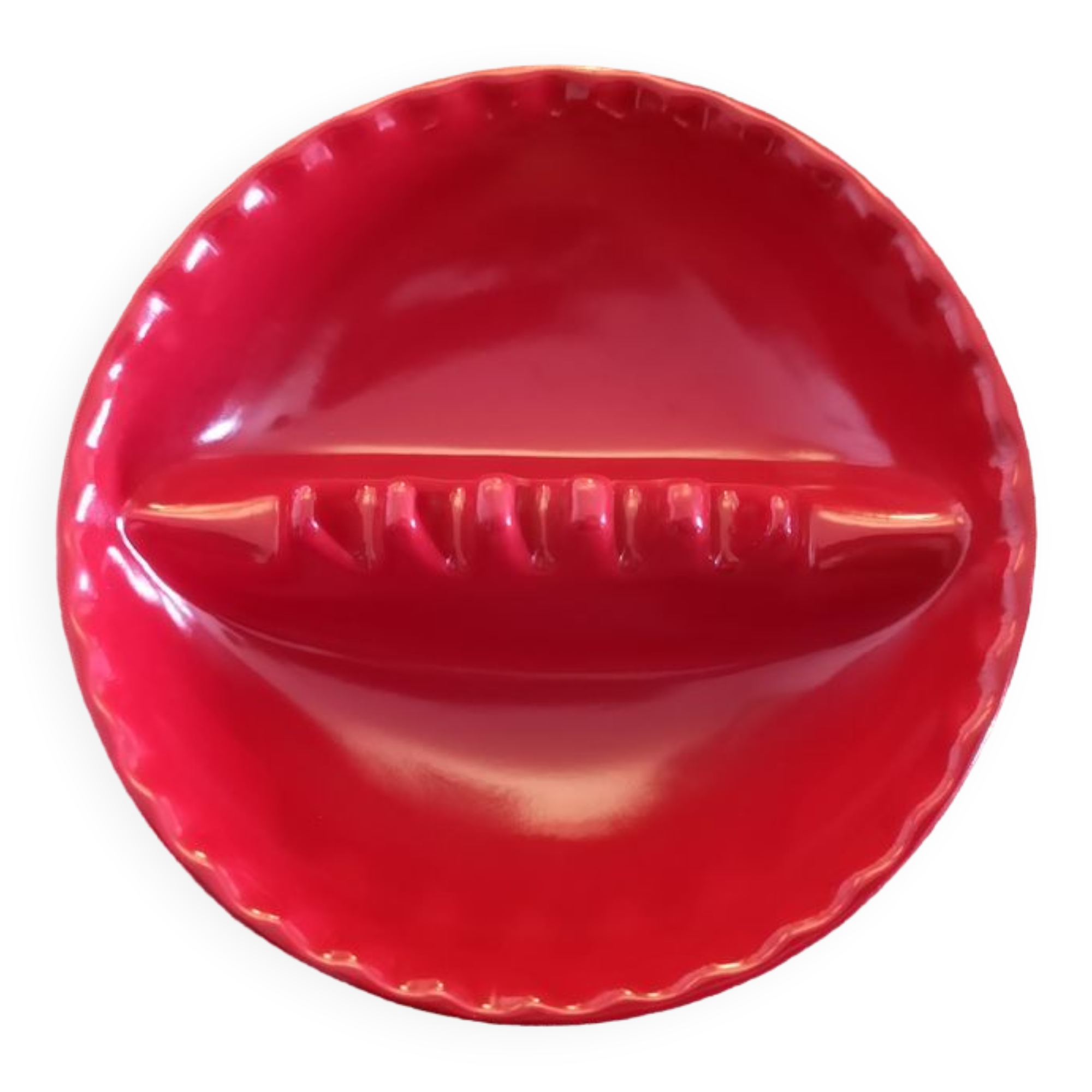 Red Melamine Ashtray Willert Home - USA- 1970s