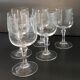 6 old foot glasses