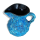 Pitcher lava Blue ceramic Vanoise old vintage