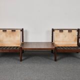 Mid century Lounge Chairs & Table by Carl Straub, Germany, 1970s, Set of 3