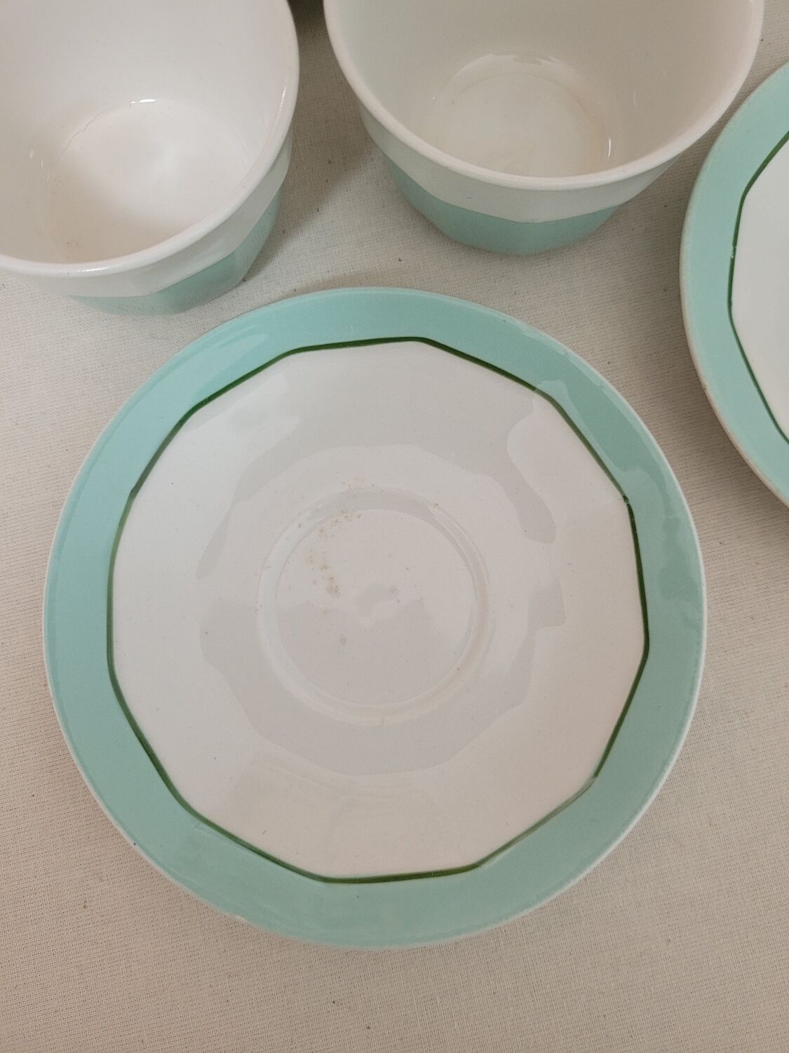 Set of 3 coffee cups M L Porcelain