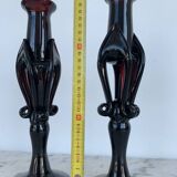 Glass candle holders