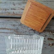 Ramequin chiseled glass