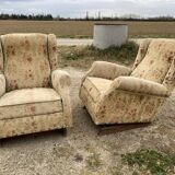Pair of armchairs 1940 rocking-chair