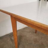 Square dining table, wood and formica, 1960s