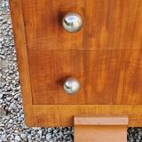 Art deco dressing table in golden blond mahogany from the 30s