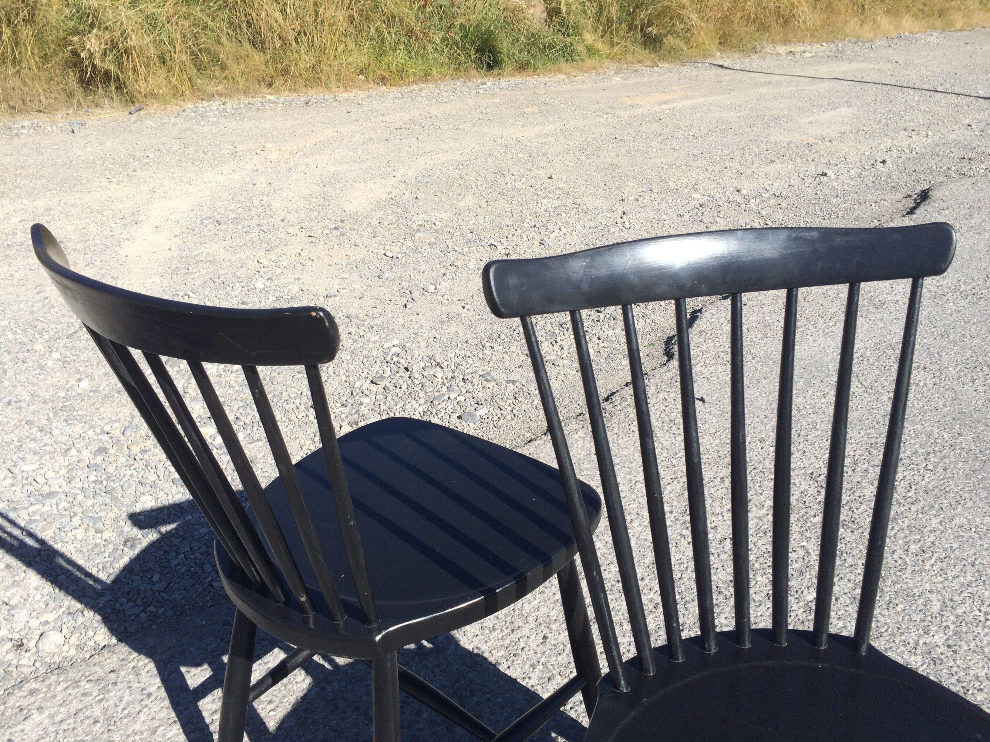 Pair of Hagafors vintage Scandinavian design chairs