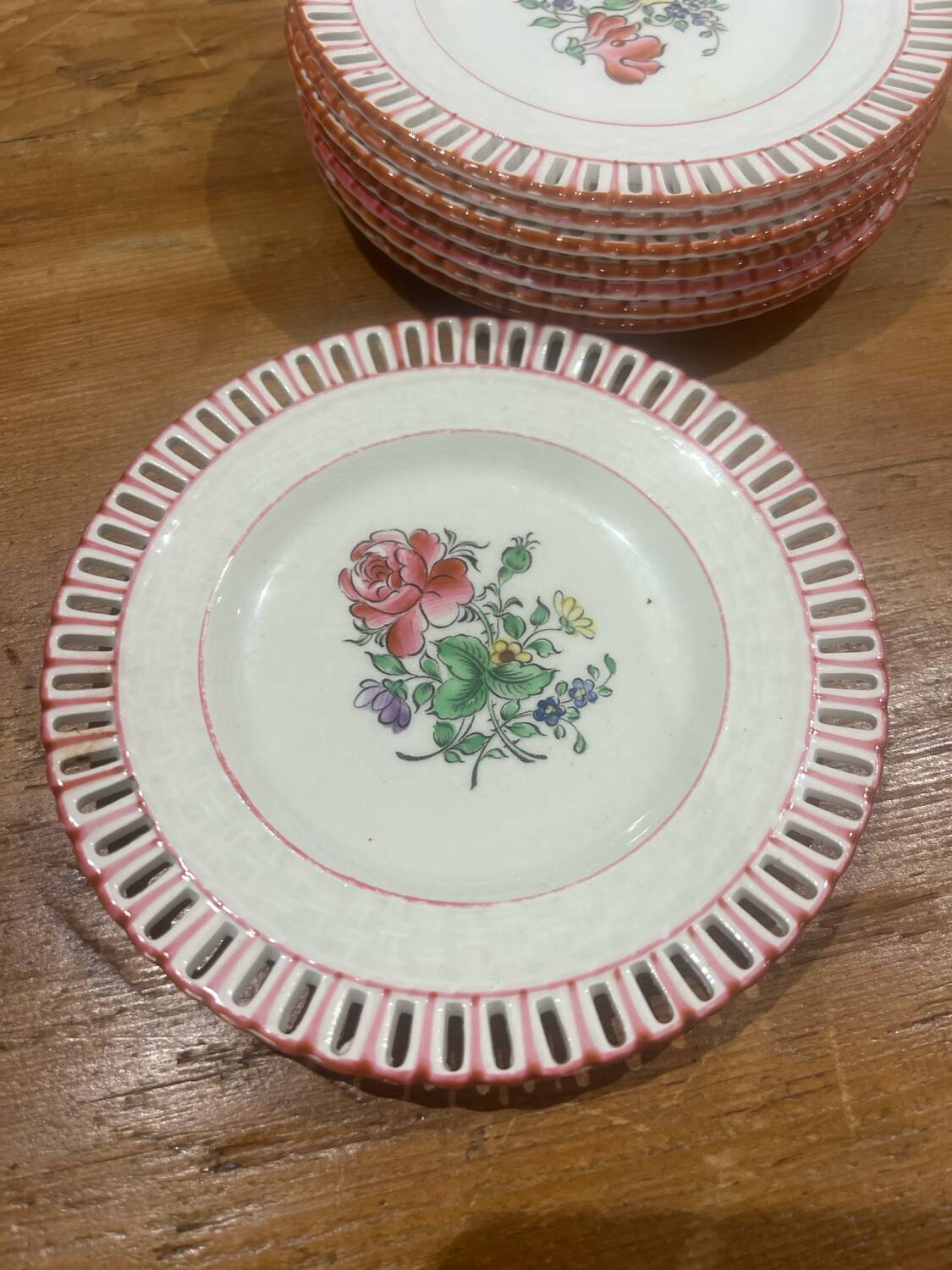 Small dessert plates Luneville Réverbère