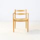 Oak Niels Møller model 67 papercord dining chair