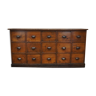 French pine apothecary workshop cabinet / sideboard, circa 1950s