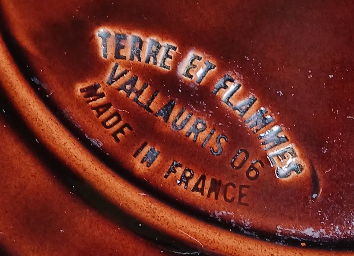 Cheese platter "earth & flames" Atelier Joseph Saltalamacchia. 1960