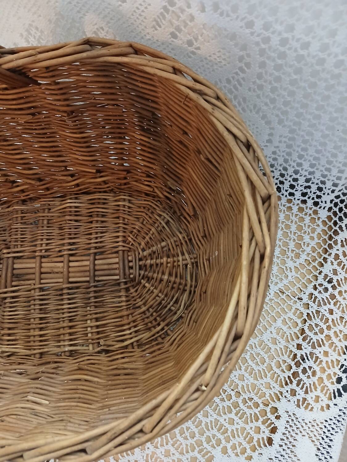 Antique rattan/wicker basket