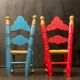 Pair of wooden chairs