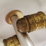 Vintage table lamp in ‘brass’ colour, probably German and from the 1980s.