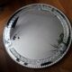 Large old round mirror finely decorated