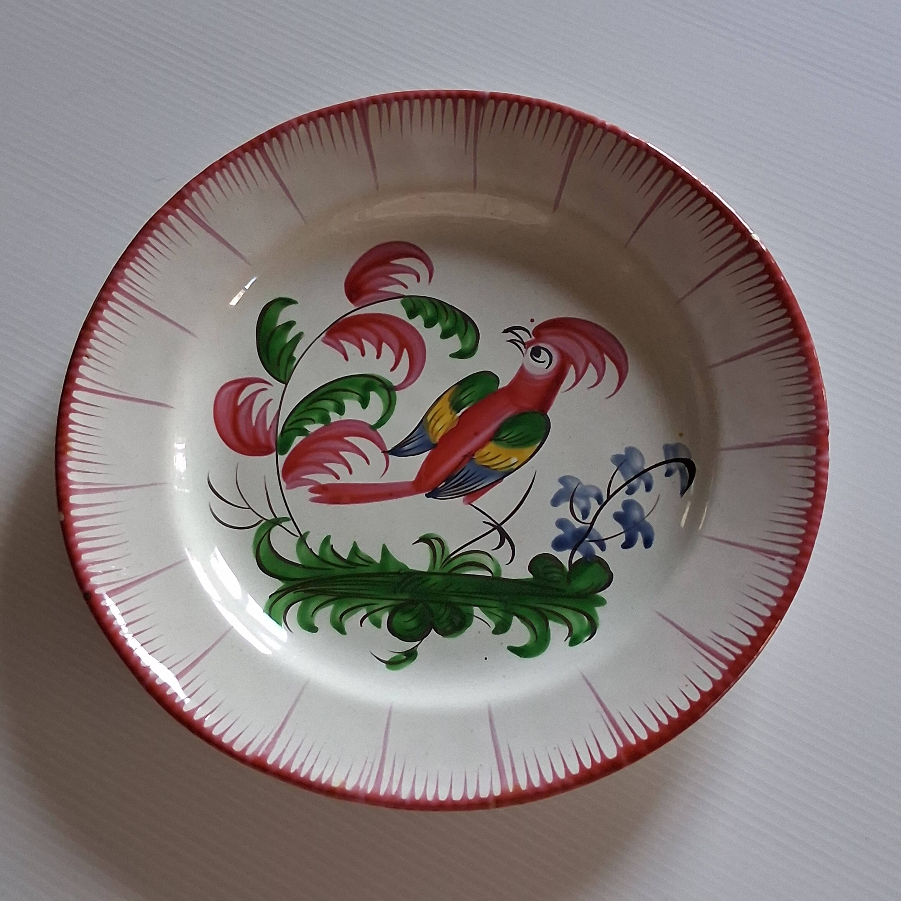 Old earthenware plate from the East / Islettes / St Clément Unmarked in b