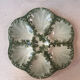 Majolica oyster plate St Clément Luneville