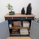 Midnight gray Parisian sideboard