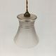 Art Deco hanging lamp in frosted glass