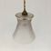 Art Deco hanging lamp in frosted glass