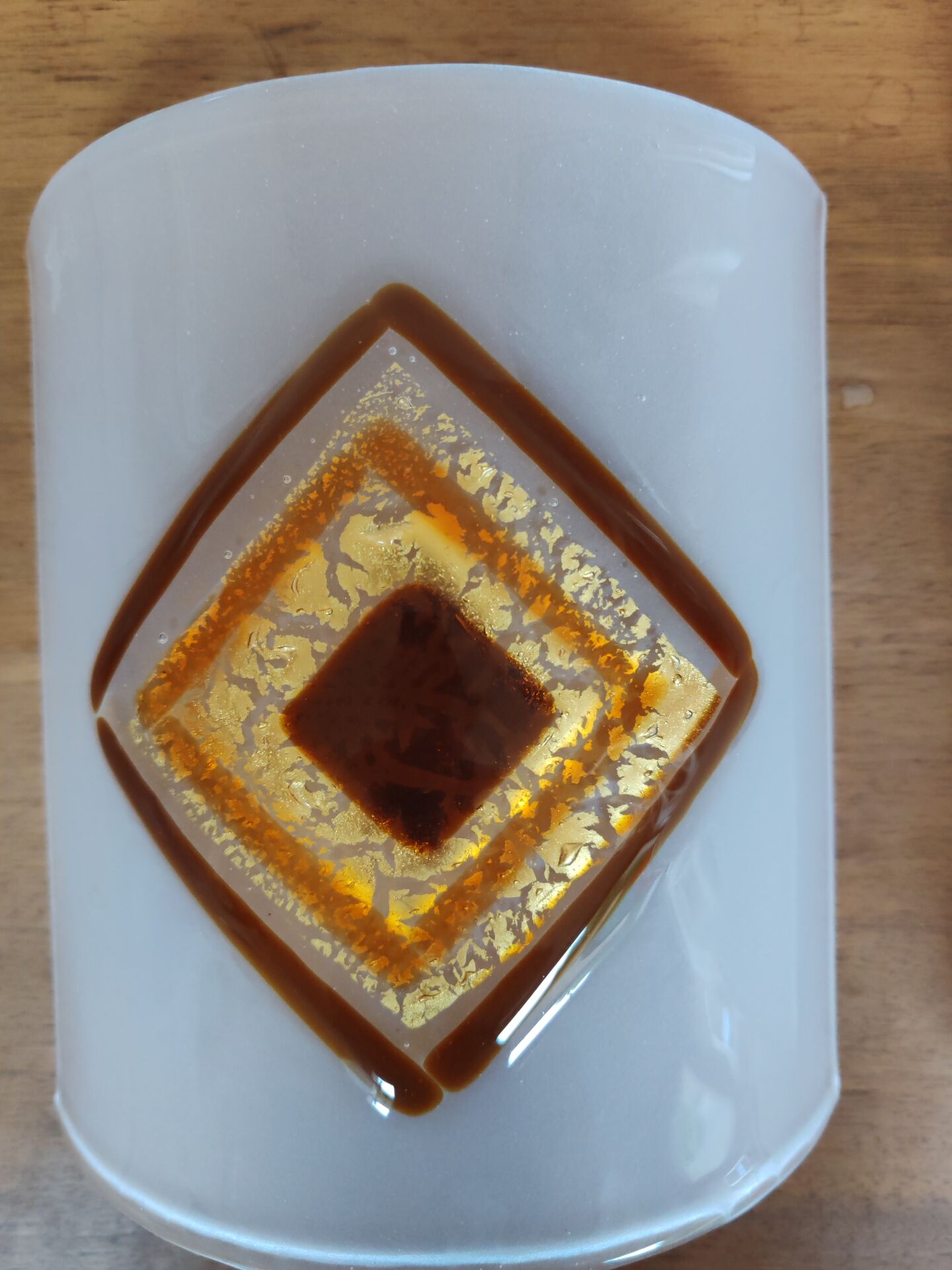 Murano wall lights gold/brown/orange