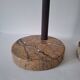 Pair of circular marble candlesticks from the 80s