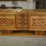Oak buffet by Charles Dudouyt 1940s