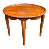 Louis XV round coffee table in solid wood